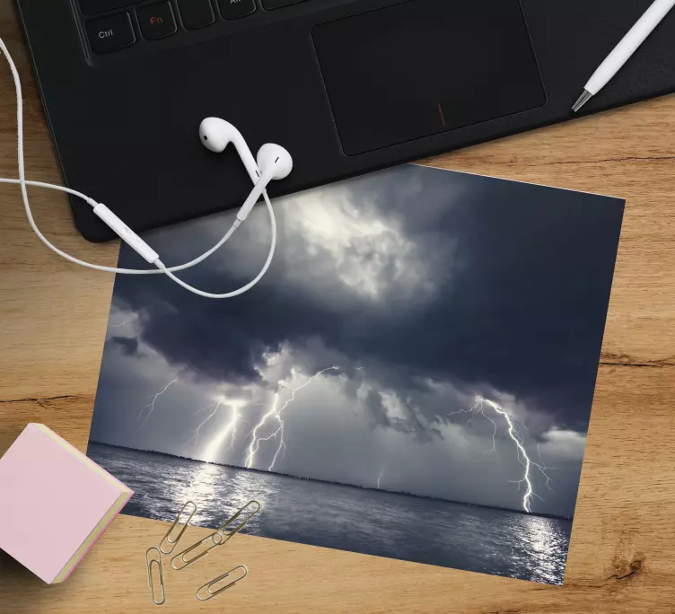 Mouse pad originais tempestade sobre o oceano - TenStickers