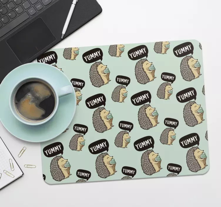 Ouriço saboroso do porco-espinho tapete de rato - TenStickers