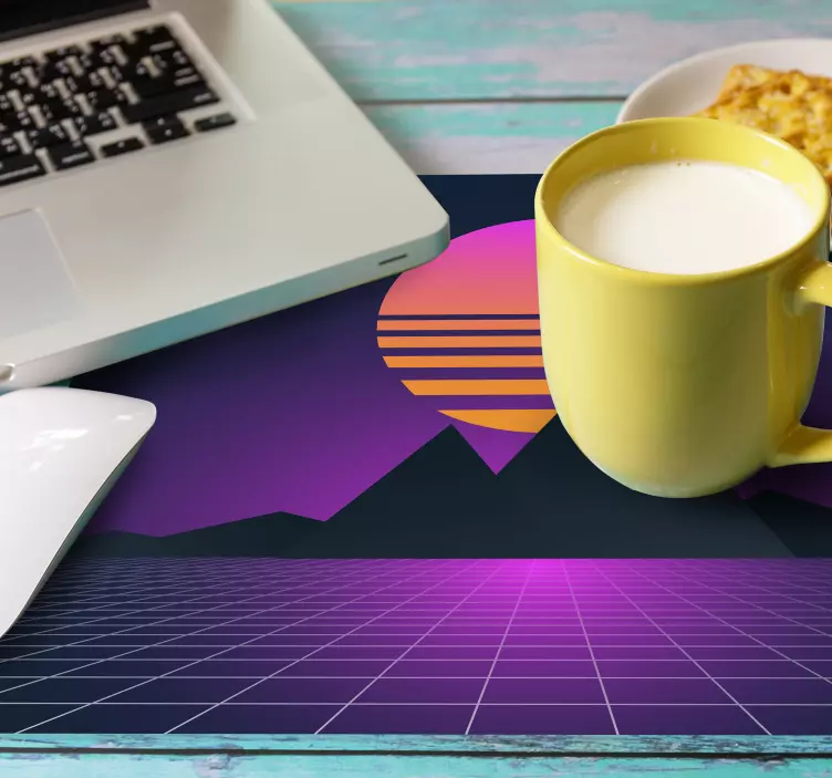 Tapete de rato sol 70's Sol vintage e retro - TenStickers