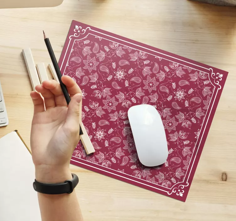 Tapetes de rato Lindas flores estampadas - TenStickers