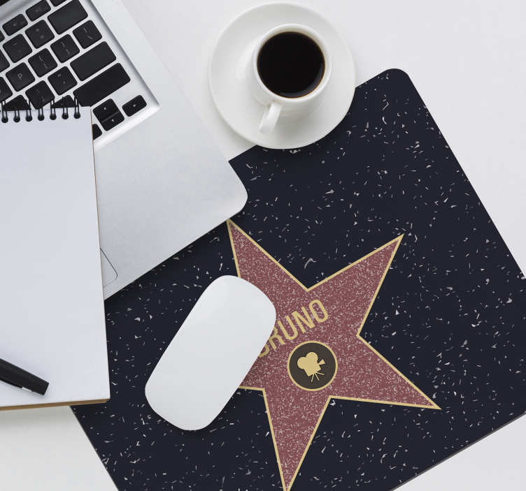 Tapete de rato estrela de Hollywood com nome - TenStickers