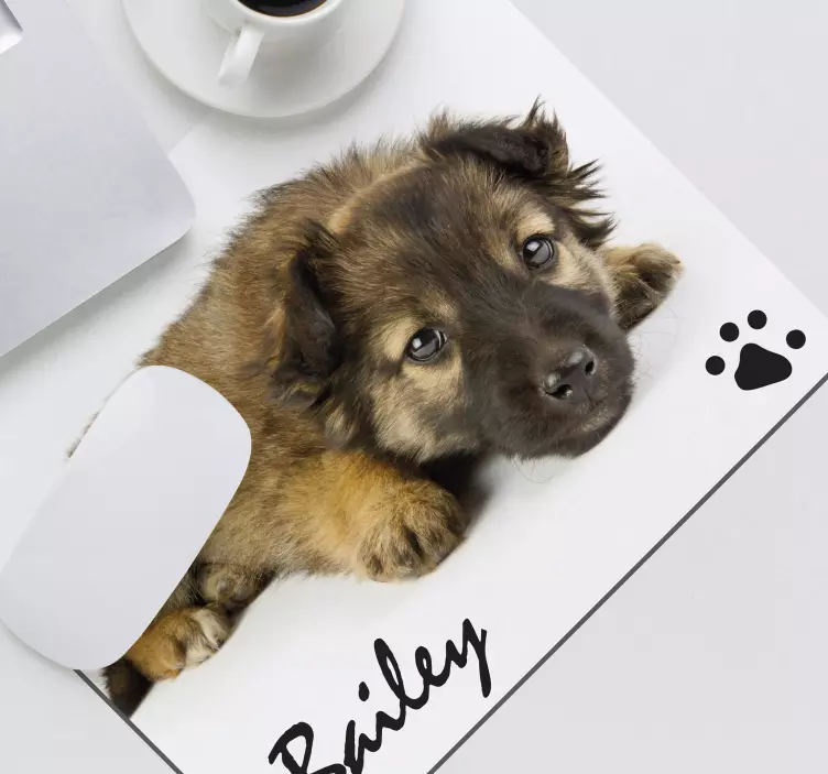 Tapetes de rato nome de cão personalizados - TenStickers