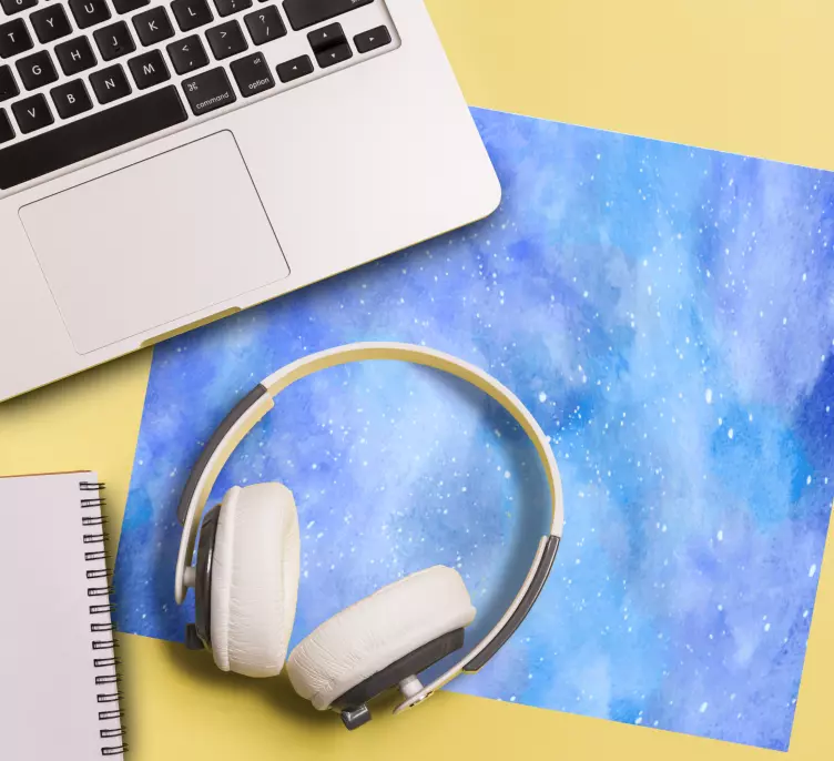 Tapetes de rato com texturas e padrões Galáxia azul - TenStickers