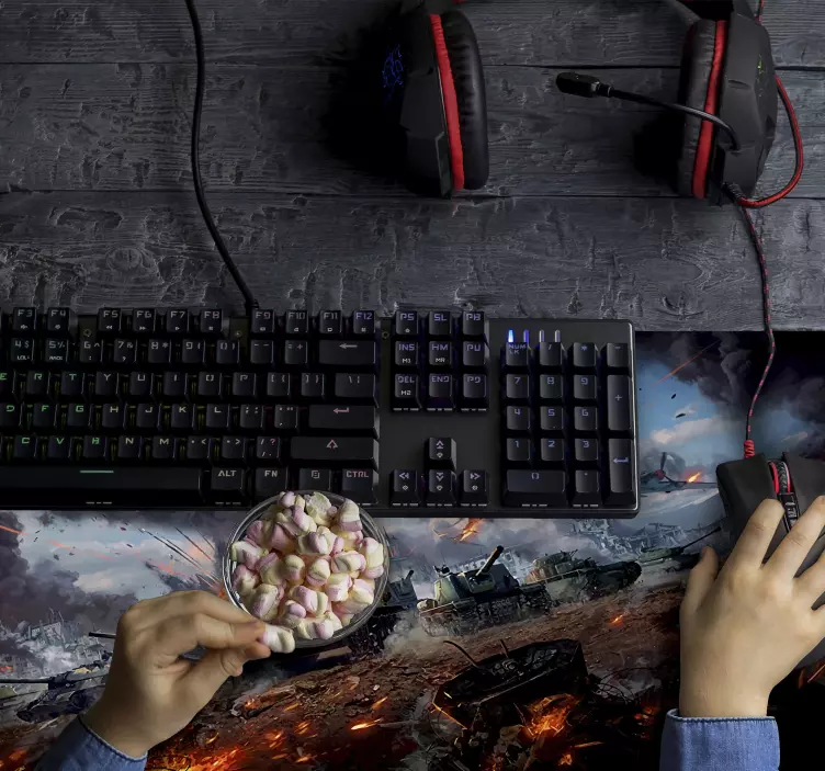 Tapetes de rato de gaming Guerra - TenStickers