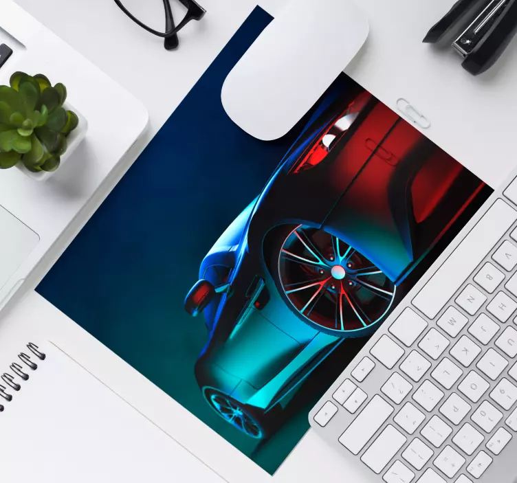 Tapetes de rato originais Carro deslumbrante - TenStickers