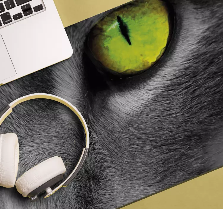 Tapetes de rato originais Olho de gato verde - TenStickers