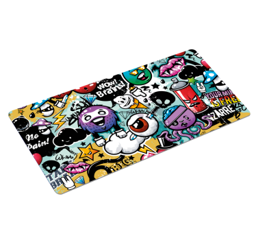 Tapete de rato em vinil de gaming Graffitis - TenStickers