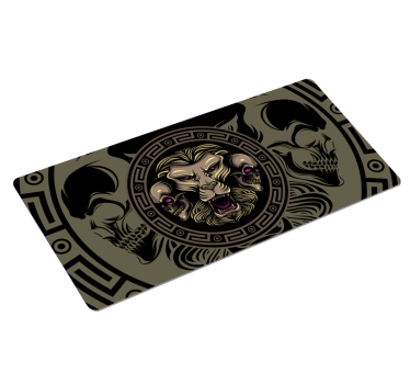 Tapete de rato em vinil de gaming caveiras de leões - TenStickers