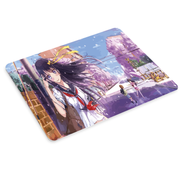 Tapetes de rato em vinil de anime Menina da escola - TenStickers