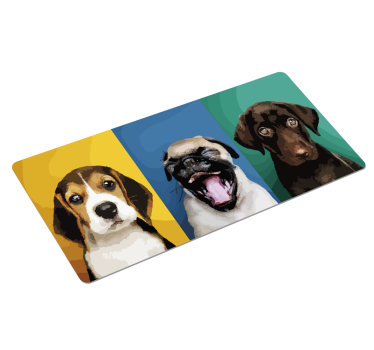 Tapetes de rato em vinil originais Perros - TenStickers
