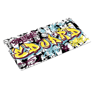 Tapetes de rato em vinil de gaming Graffiti personalizável - TenStickers