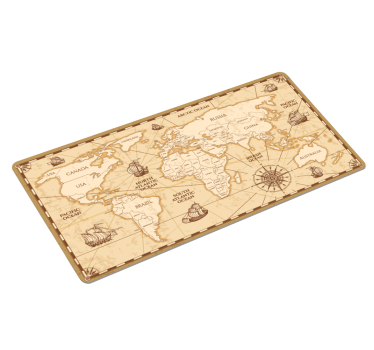 Tapetes de rato mapa mundo Vintage de mapa do mundo - TenStickers