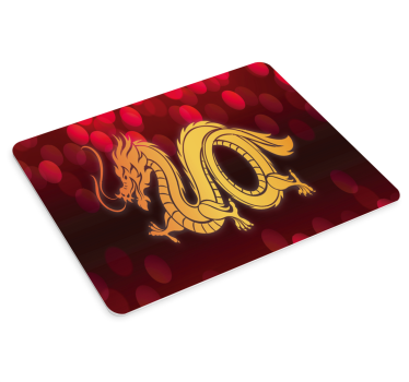 Mouse pad de anime ilustração do dragão dourado - TenStickers
