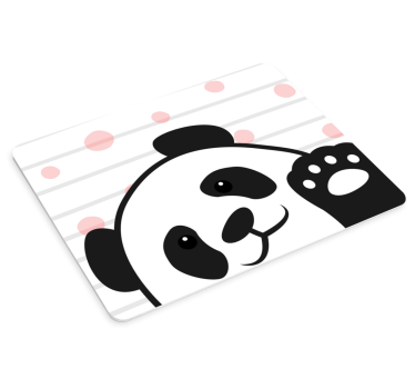 Tapetes de rato em vinil originais Panda acenando - TenStickers