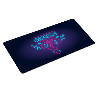 Tapetes de rato em vinil de gaming Logotipo do jogo com luzes de  - TenStickers