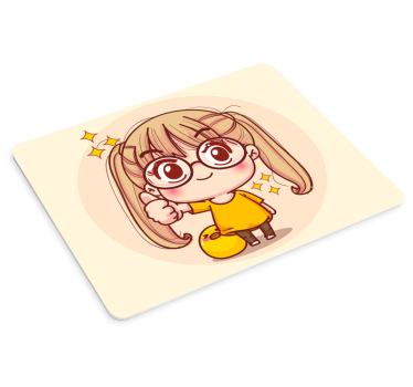 Mouse pad de anime personagem de desenho animado alegre - TenStickers
