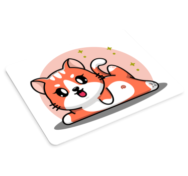 Mouse pad de anime gato brincalhão - TenStickers
