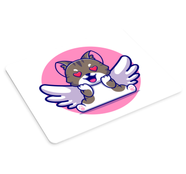Mouse pad de anime gato voador fofo - TenStickers
