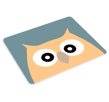 Mouse pad de anime coruja de desenho fofo - TenStickers