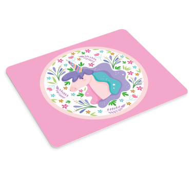 Mouse pad de anime com ilustração de unicórnio brincalhão - TenStickers