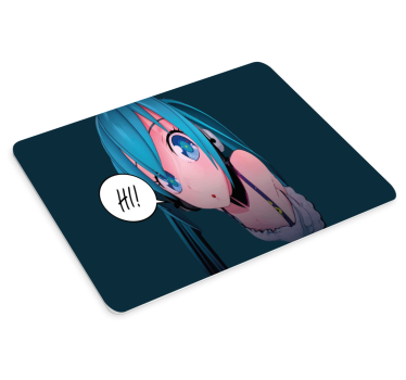 Mouse pad de anime saudação de personagem anime - TenStickers