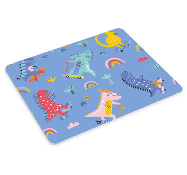 Mouse pad de anime aventuras de dinossauros divertidas - TenStickers