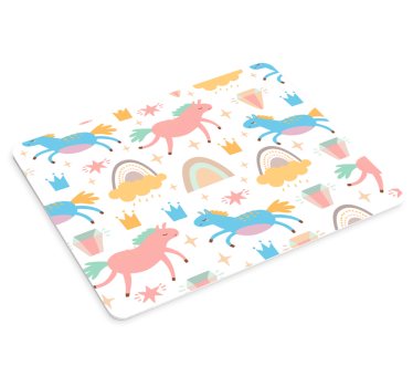 Mouse pad de anime com padrões de unicórnio fofos - TenStickers
