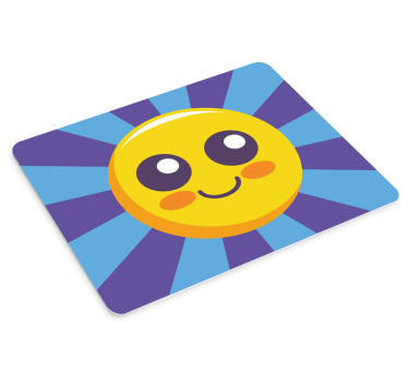 Mouse pad de anime rosto radiante e feliz - TenStickers