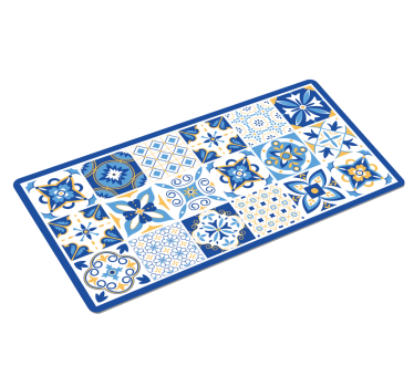 Tapetes de rato em vinil originais Estilo mediterrâneo azul - TenStickers