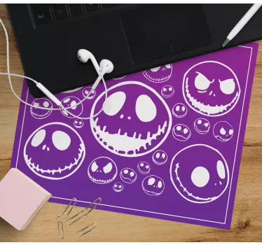 Mouse pad de anime com padrões de caveiras divertidos - TenStickers