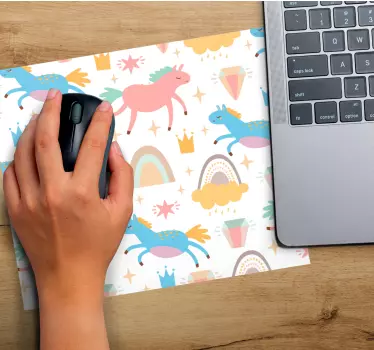 Mouse pad de anime com padrões de unicórnio fofos - TenStickers