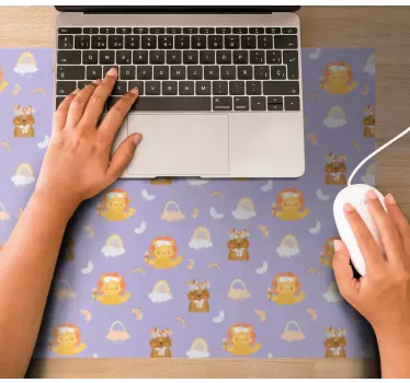 Mouse pad de anime com personagens de animais fofos - TenStickers