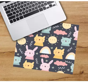 Mouse pad de anime padrão animal fofo - TenStickers