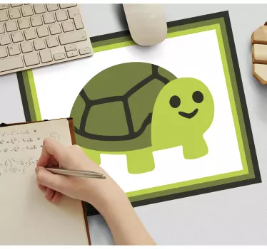 Mouse pad de anime personagem tartaruga alegre - TenStickers