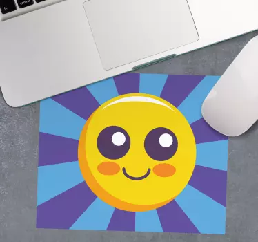 Mouse pad de anime rosto radiante e feliz - TenStickers
