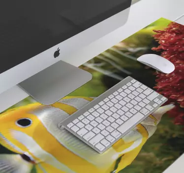 Mouse pad xxl cena de peixes coloridos - TenStickers