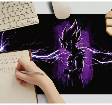 Tapetes de rato em vinil de anime Goku super saiyan - TenStickers