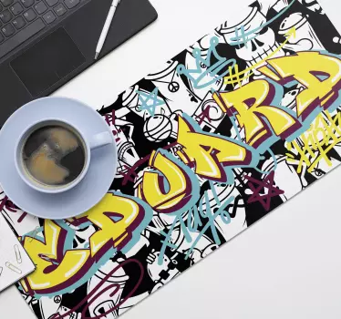 Tapetes de rato em vinil de gaming Graffiti personalizável - TenStickers