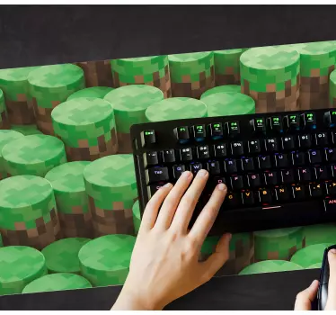 Tapetes de rato em vinil de gaming Minecraft - TenStickers