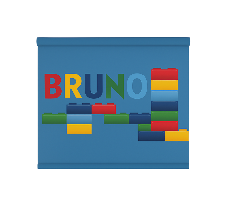 Estore de rolo infantil blocos de brinquedo coloridos - TenStickers