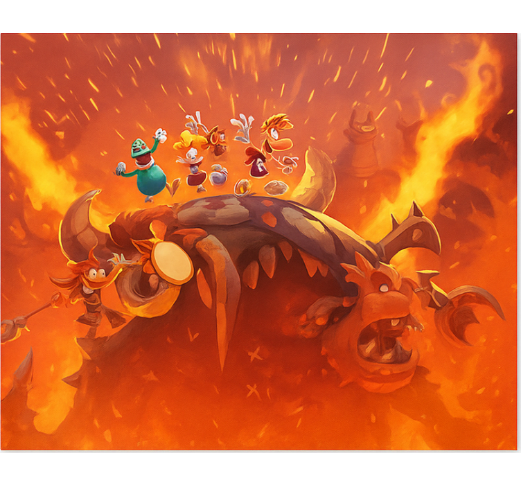 Estore de rolo frikis vitória ardente sobre o monstro - TenStickers