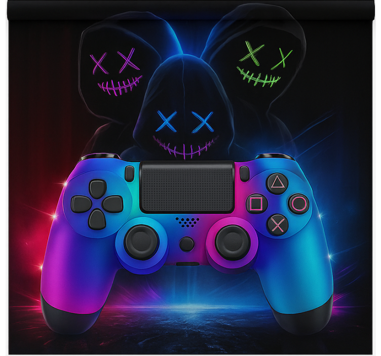 Estore de rolo frikis jogadores misteriosos de neon - TenStickers