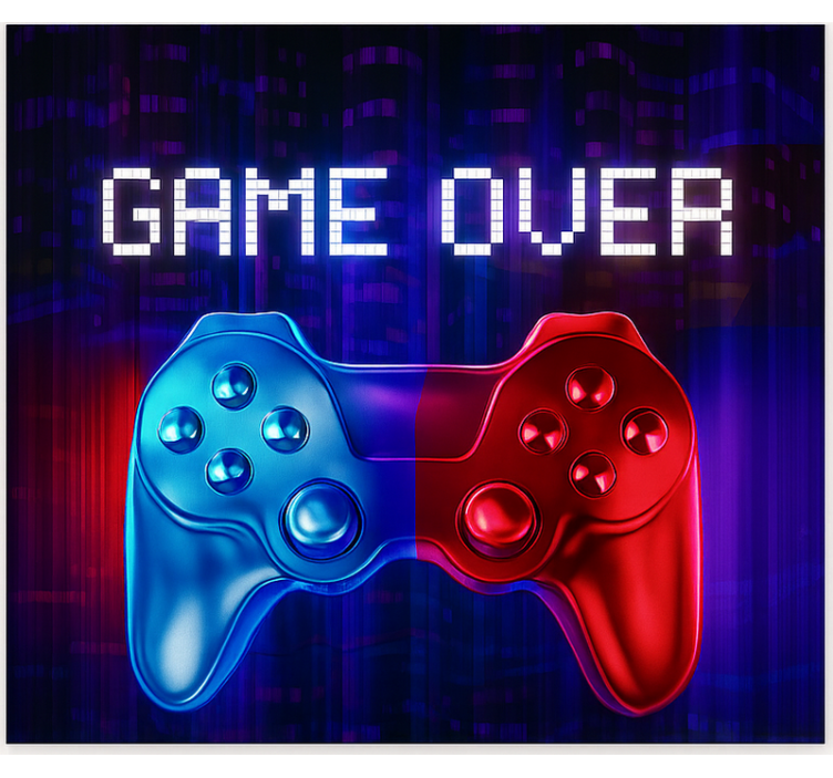 Estore de rolo frikis cascata de neon game over - TenStickers