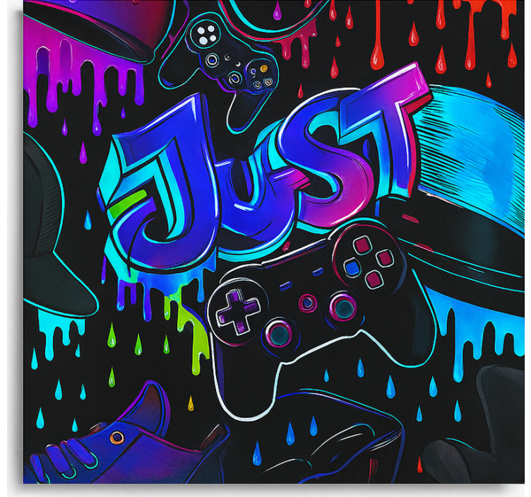 Estore de rolo frikis controle de jogo 3d - TenStickers