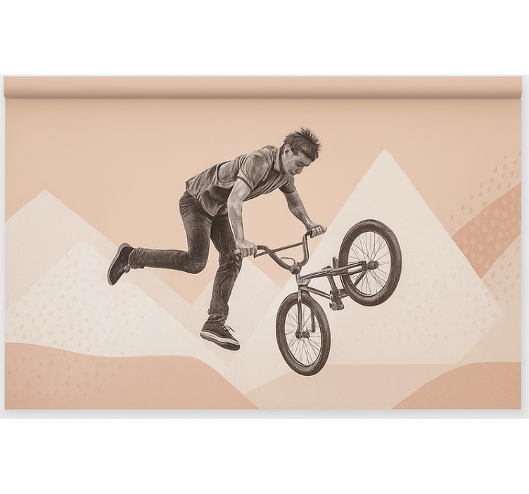 Estore de rolo juvenil ação de acrobacias bmx - TenStickers