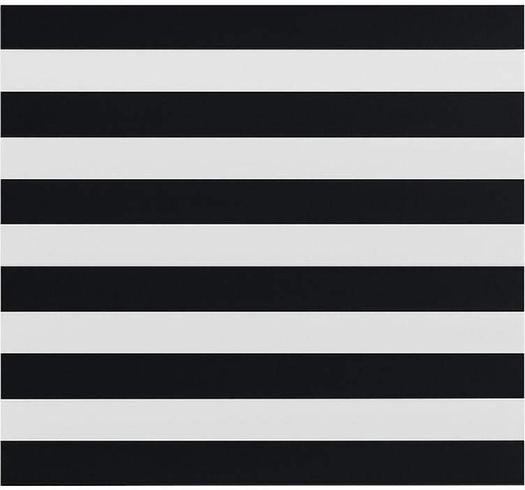 Estore de rolo sala de jantar listrado preto e transparente - TenStickers