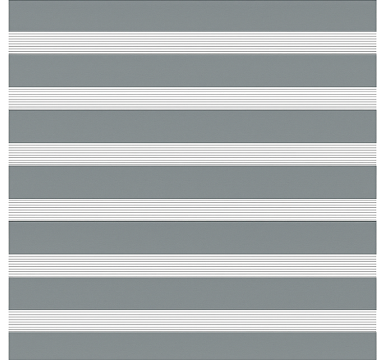 Estore de rolo sala de jantar padrão listrado cinza - TenStickers