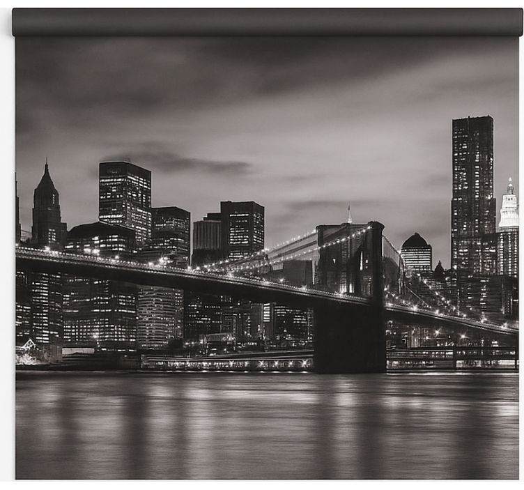 Estore de rolo empresa cidade à noite - TenStickers