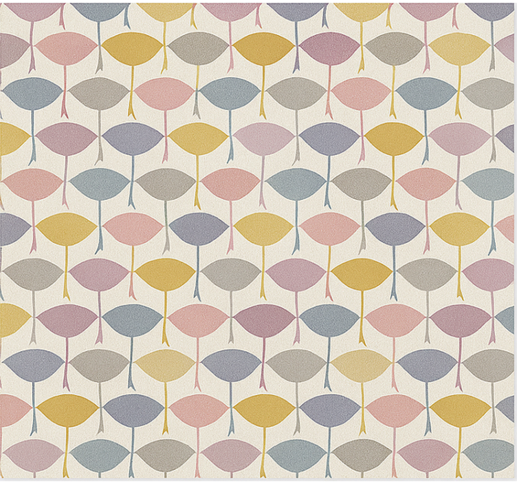 Estore de rolo nórdico beija-flores coloridos - TenStickers