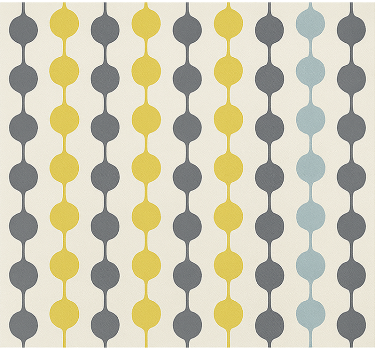 Estore de rolo nórdico círculos coloridos pendurados - TenStickers